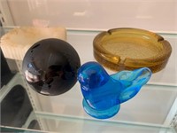 Glass Paperweights & Ashtrays