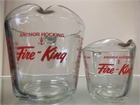 Fire King 4 Cup & 1 Cup Measuring Cups