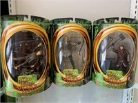 3 Lord Of The Rings Figures - 2001