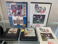 Sega Genesis PGA Golf III & NHL 93