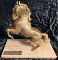 Vintage Brass Horse Sculpture Numbered 20031 Ham