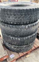 4 - 11R/22.5 Truck Tires. #Compound