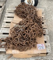 Set of Tractor Tire Chains. Believed to be 18.4 x