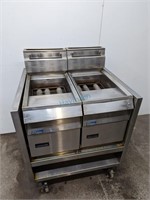 PITCO DOUBLE FRYER NATURAL GAS 32.5" X 30"