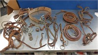 Leather Horse tack bridles reins and more