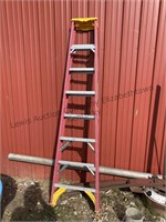 8 foot fiberglass step ladder, (Werner)