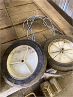 2 ,  10” replacement, lawnmower, wheels, and