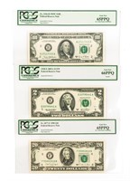 Coin Federal Reserve Notes $2, $20 & $100 PPQ