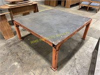 Steel Work Table - 60"x60", 27" Tall