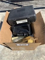 Box of Lowrance/Eagle Fish Finder Items