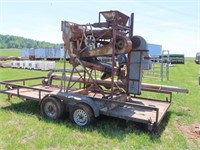 WHEAT CLEANER MOUNTED ON 16' TRAILER