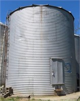 LARGE GRAIN BIN W/DRYERS AND AUGERS