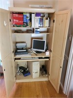 Cabinet and all contents, computer etc.