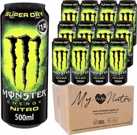 Monster Energy Zero Sugar, 16 FL OZ (Pack of 24)
