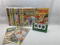 (7) Harvey World Richie Rich Comics