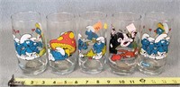 5- Vintage Smurf Glases