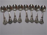 (8) ALVIN CHATEAU ROSE STERLING SILVER SPOONS