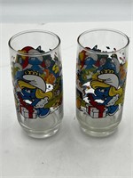 2 1983 smurfette glasses Smurf