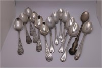 (14) STERLING SILVER SPOONS