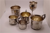 (6) STERLING SILVER CUPS