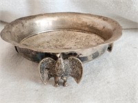 900 Silver made in Chile footed nut dish with