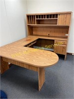 4 Wooden Desks & Power Strips