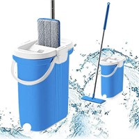 Simpli-Magic 79297 Blue 360 Flat Mop & Bucket-Pro