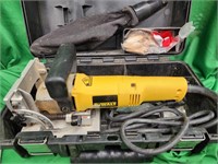 DeWalt DW682 plate joiner.  Look at the photos for