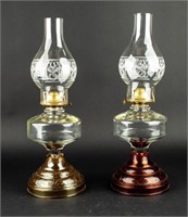 2 Vintage Plume & Atwood Kerosene Lamps