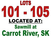 Lot 101 - 105 Located at Sawmill at Carrot River