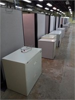 Office Cubicles  
Overall size 7.6ft w x 37ft
