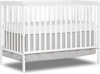 5-In-1 Convertible Crib In White