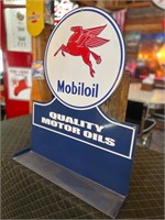 27 x 22” Standing Metal Mobil Oil Sign