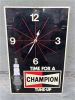 Original CHAMPION Spark Plug Clock - 305 x 465