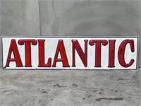 Original Embossed ATLANTIC 2 Piece Enamel Sign -
