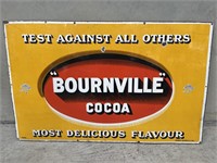 Original CADBURY “BOURNVILLE” COCOA Enamel Sign -