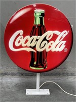 COCA-COLA Post Mount Double Sided Light Box  -