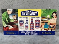 Original EVEREADY BATTERIES Cardboard Advertising