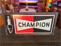 18 x 37” Framed Metal Champion Sign