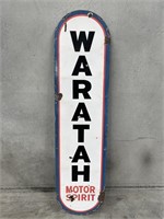 Original WARATAH Motor Spirit Single Sided Enamel