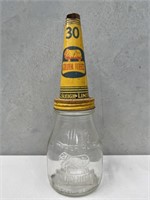 Embossed GOLDEN FLEECE 1 Pint Oil Bottle With