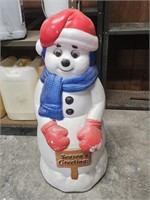 APPROX 2FT OUTDOOR Plastic SNOWMAN