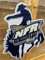 2012 NFR Tin Sign, 17" x 18" Tall