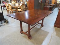 OAK WITH CHERRY FINISH FOLDING 2 DR. TABLE