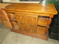 SOLID WOOD 2 DRAWER FOLD OUT TOP BUFFET/SERVER
