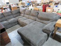 GRAY MICROFIBER 3 PC SECTIONAL