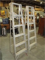 PAIR OF FOLDING 6 FT STEP LADDERS