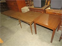 2 MCM STYLE TABLES AND COFFE TABLE
