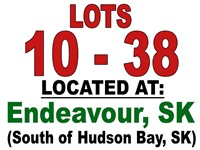 Lots 10 - 38 / Located at Endeavour, Sk.