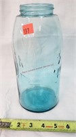 Antique Blue Mason's Jar- 8½"t - Shephards Hook
